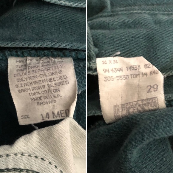 Vintage Lee Teal High Waist Jeans!!! - Picture 8 of 8